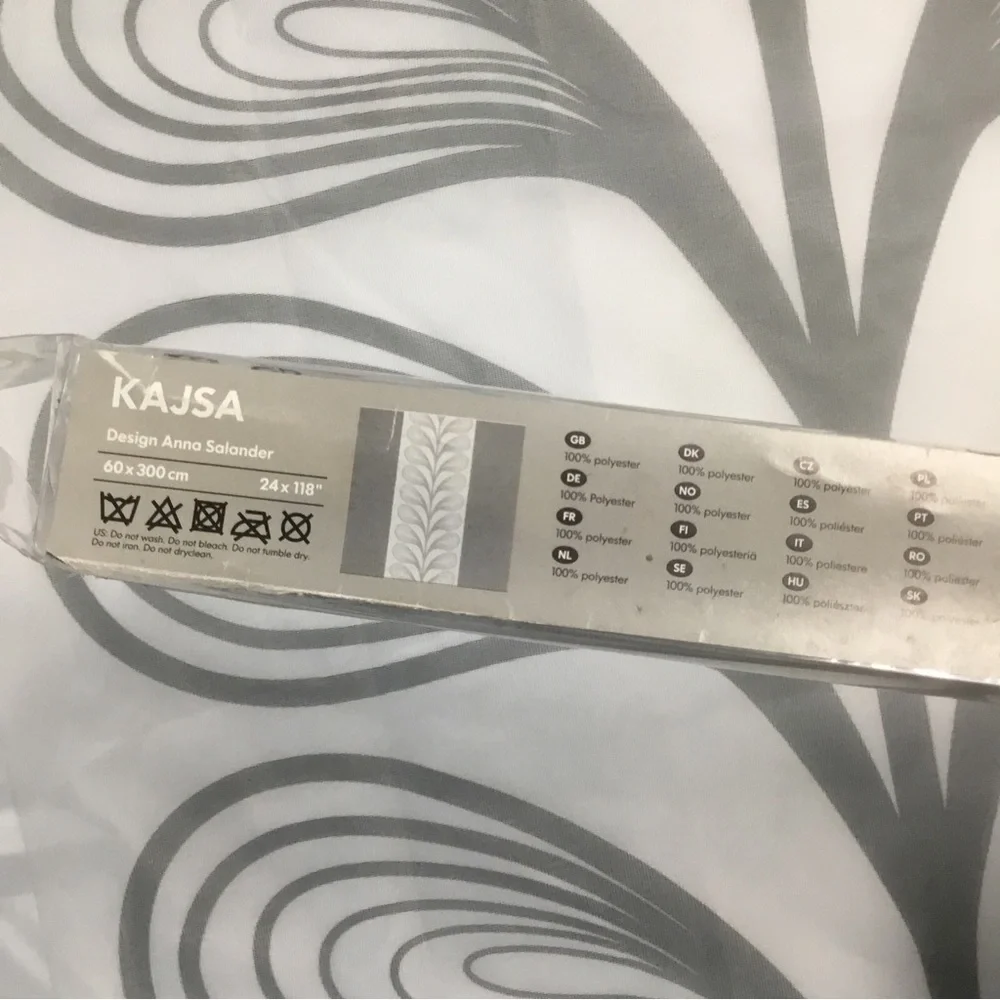 2 Ikea Kajsa Curtain Panels  24 x 118